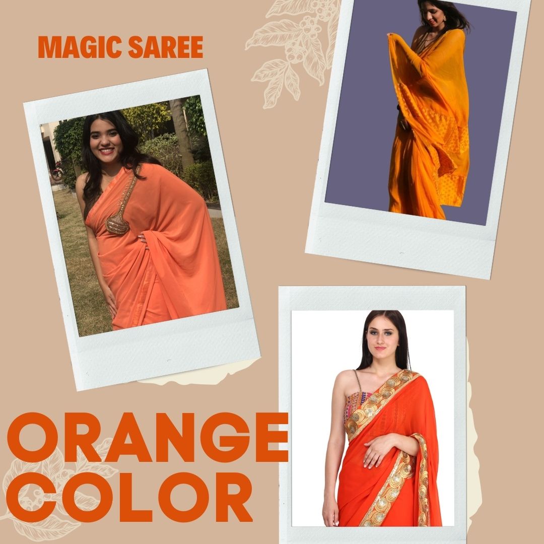 Orange Saree