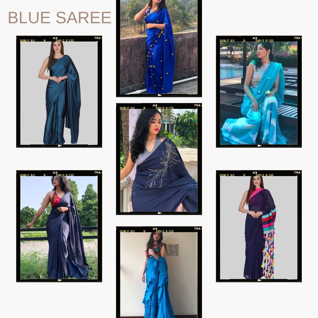 Blue Saree