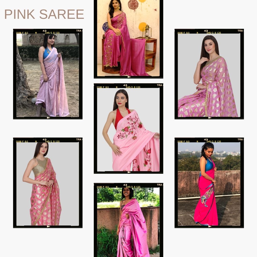 Pink Saree