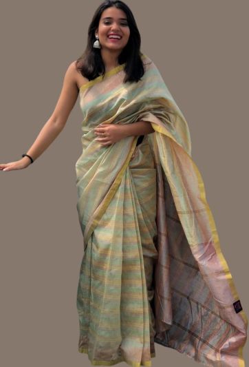 Cotton Silk workwear Magic Saree