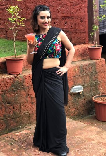 Stitched Saree Trending Zip Black Magic Saree 481