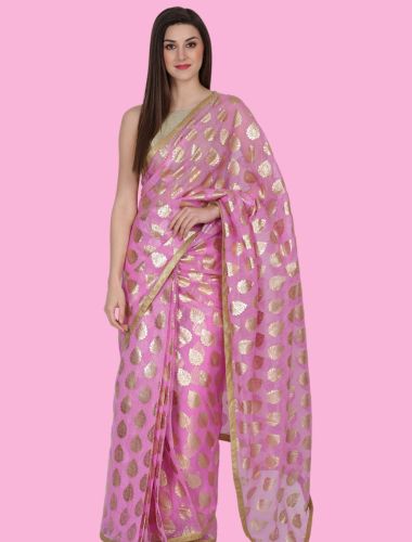 Pink Saree