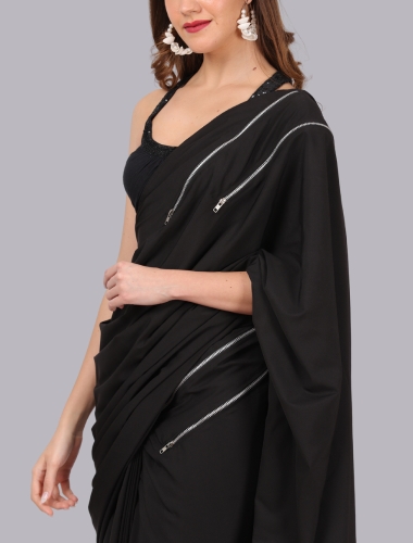 Zip Stitched Saree
