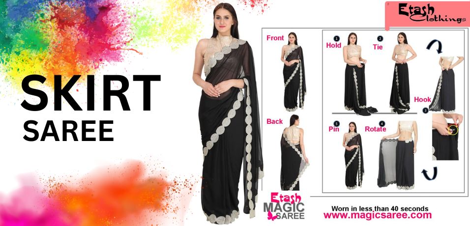 Pre Stitched Saree Online | Buy Readymade Saree Collections