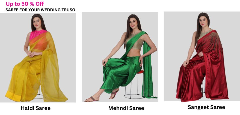 Pre Stitched Saree Online | Buy Readymade Saree Collections